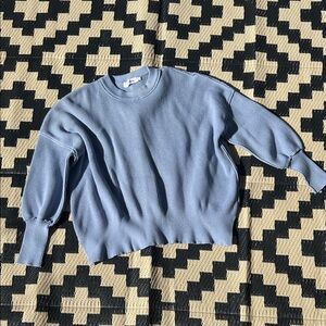 EUC Anrabess Light Blue Crewneck Drop Sleeve Sweater